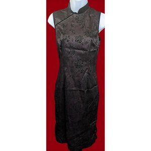 CDC Qipao Style Purple Floral Dress